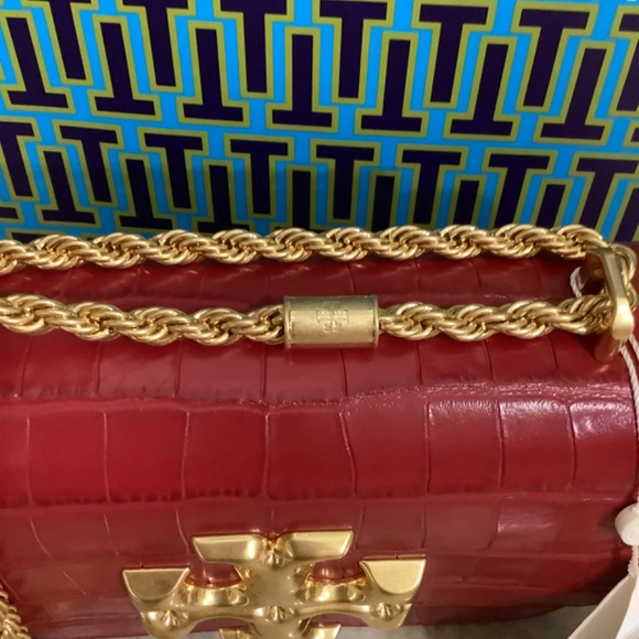 TORY BURCH SMALL ELEANOR EMBOSSED HANDBAG - Picture 3 of 9